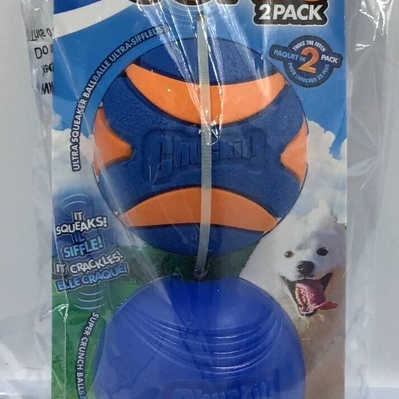 2022 New Chuckit! Sonic 2-Pack Medium Size Dog Toy, Medium, Works-Chuckit Launch - Picture 2 of 3